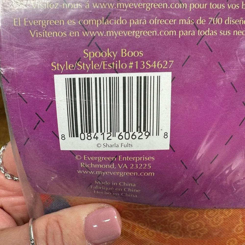 Evergreen Suede Reflections Halloween House Flag Spooky Boos Pumpkins 29x43 NEW